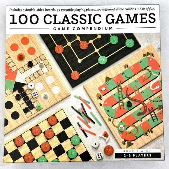 100 Classic Games Compendium Set Anker Play Products 100% Complete - Picture 8 of 11